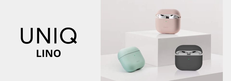 UNIQ etui Lino AirPods 4 Silicone        zielony/iceplant green