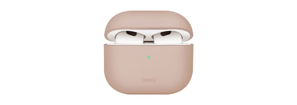 UNIQ etui Lino AirPods 4 Silicone        różowy/pink blush