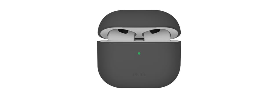 UNIQ etui Lino AirPods 4 Silicone        szary/ash grey