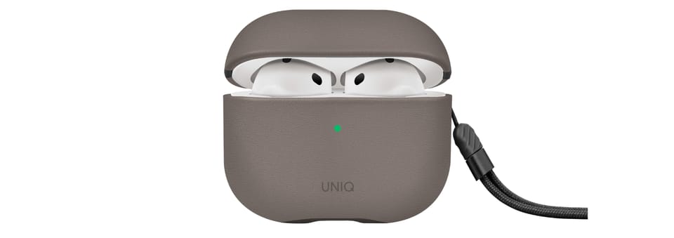 UNIQ etui Lyden DS AirPods 4 szary/flint grey