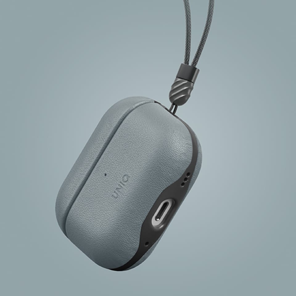 UNIQ etui Lyden DS AirPods Pro 2 gen(2022/2023) niebiesko-czarny/washed blue-black