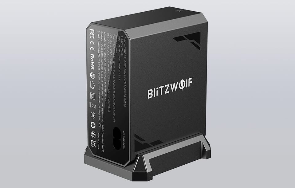 Ładowarka sieciowa BLITZWOLF BW-S31 240W 4xUSB-C+2xUSB-A