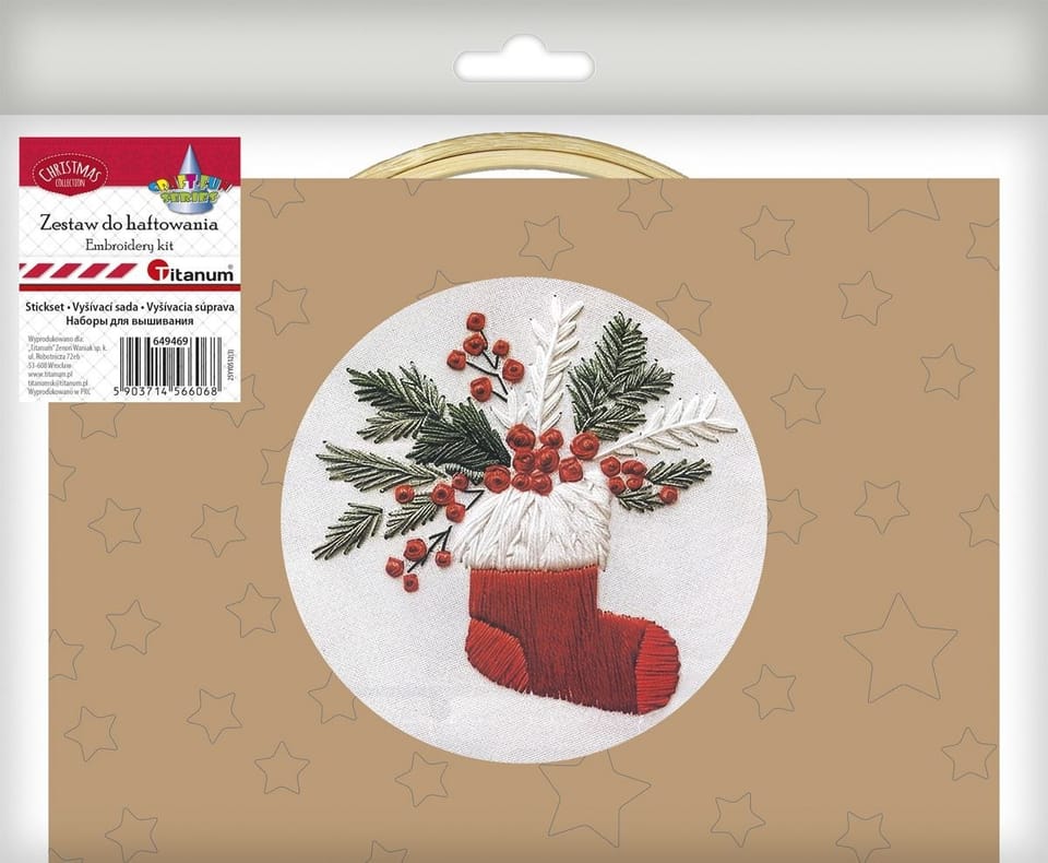 Zestaw do haftowania Skarpeta 649469 TITANUM