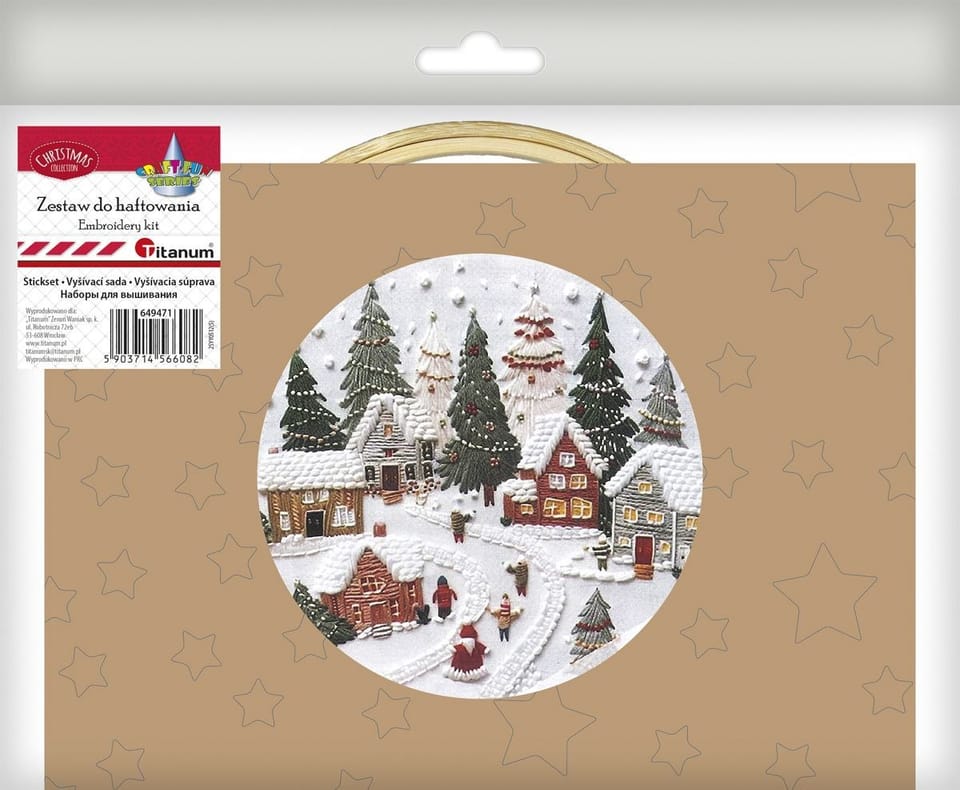 Zestaw do haftowania Wioska Św. Mikołaja 649471 TITANUM