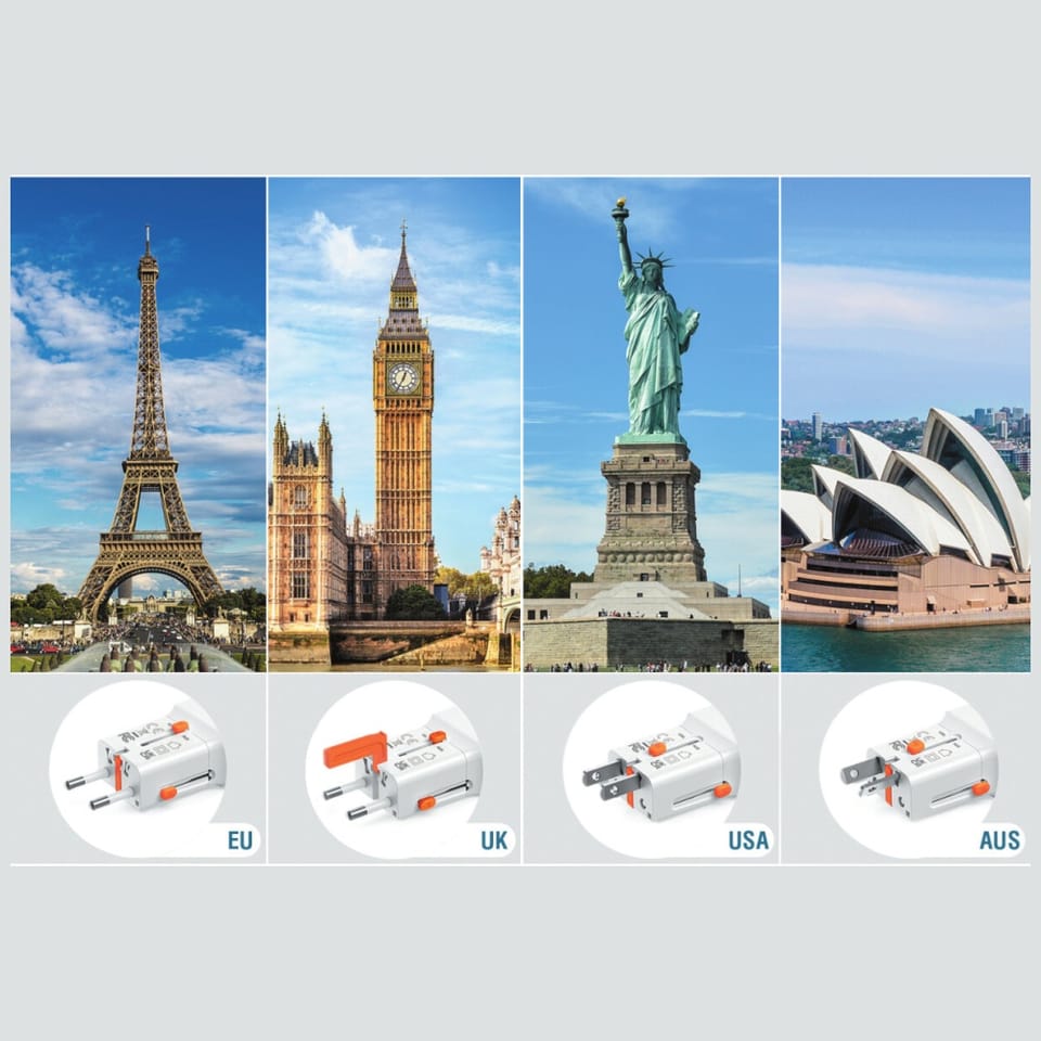 Ładowarka podróżna 4smarts World Travel  Adapter Nomad Pocket 65W biały