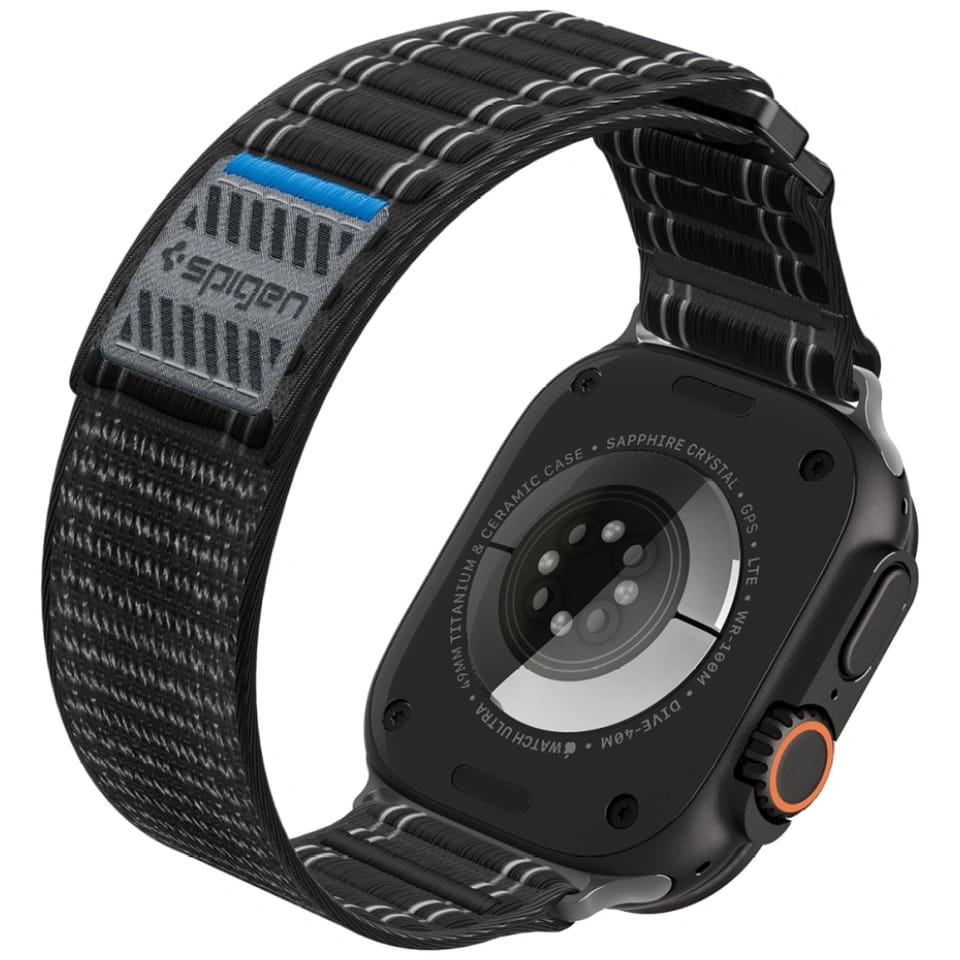 Pasek Spigen WBF0 do Apple Watch         8/9/10/11/SE/Ultra (44/45/46/49mm) czarny