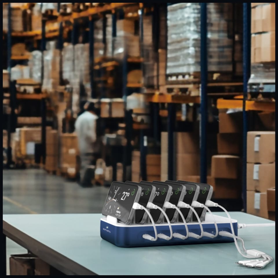 Stacja ładująca 4smarts Team 100W        z zestawem kabli granatowy