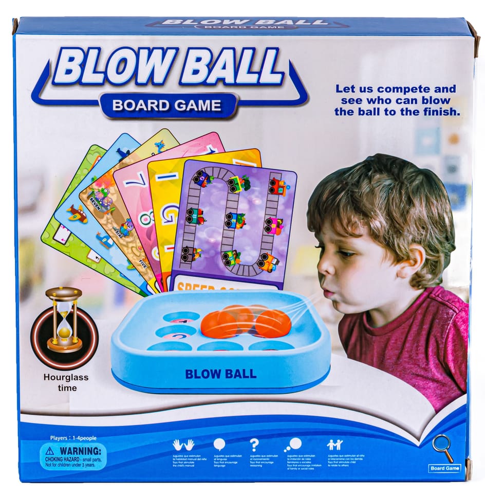 Zabawna Gra Blow Ball, Dmuchanie Piłeczki Puzzle