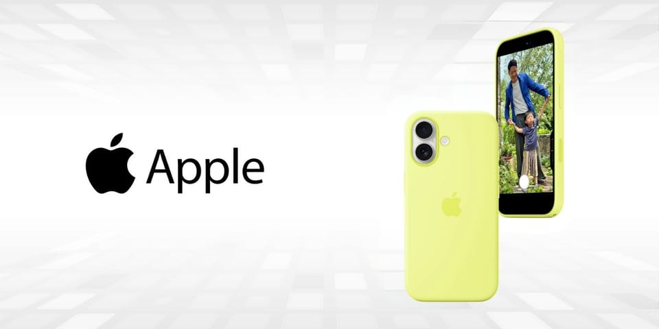 Etui Apple Silicone Case MagSafe do      iPhone 17 żółty