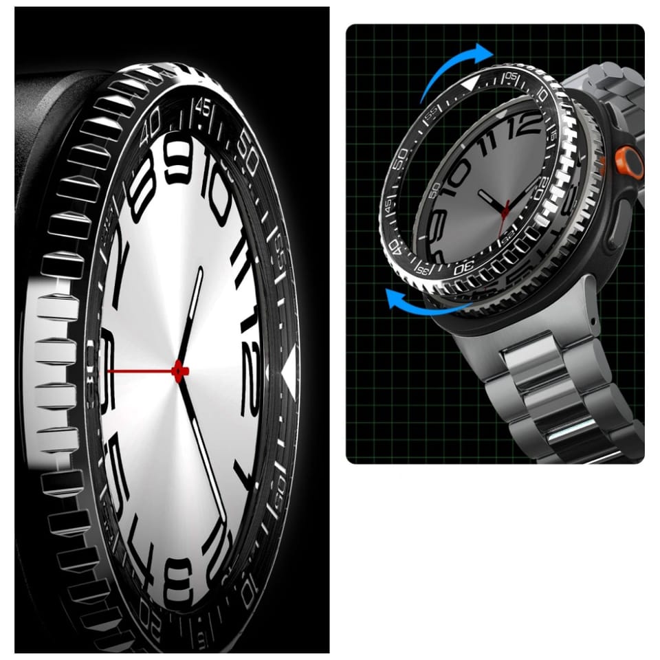 Nakładka Spigen Bezel Tune Pro Diver do  Samsung Galaxy Watch 8 46mm czarny