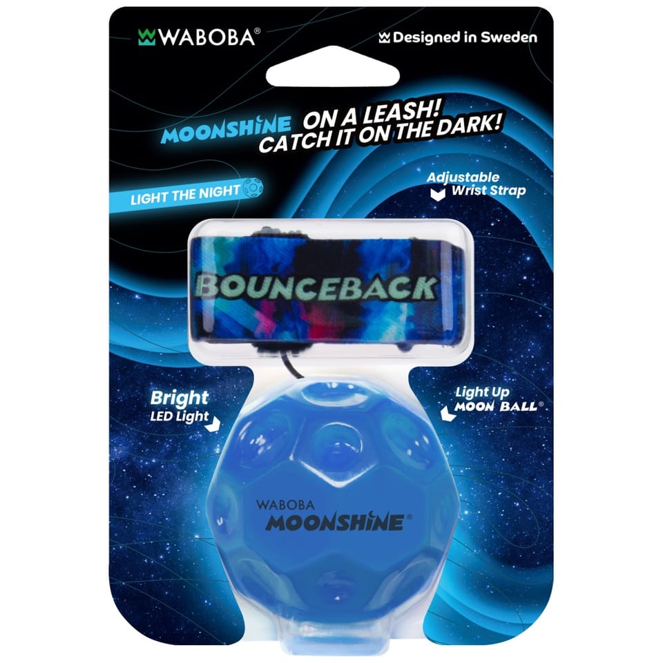 Piłeczka do rzucania Waboba LED          Bounceback na lince (Produkt w kilku kolorach - wysyłka losowa)
