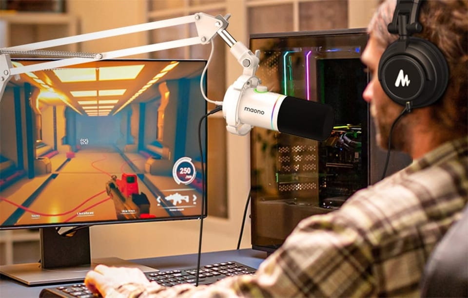 Mikrofon Maono PD200XS (biały)