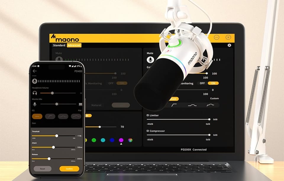 Mikrofon Maono PD200XS (biały)