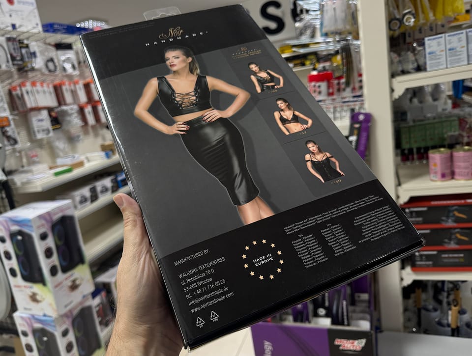 Spódnica ołówkowa powerwetlok Noir Handmade rozmiar S