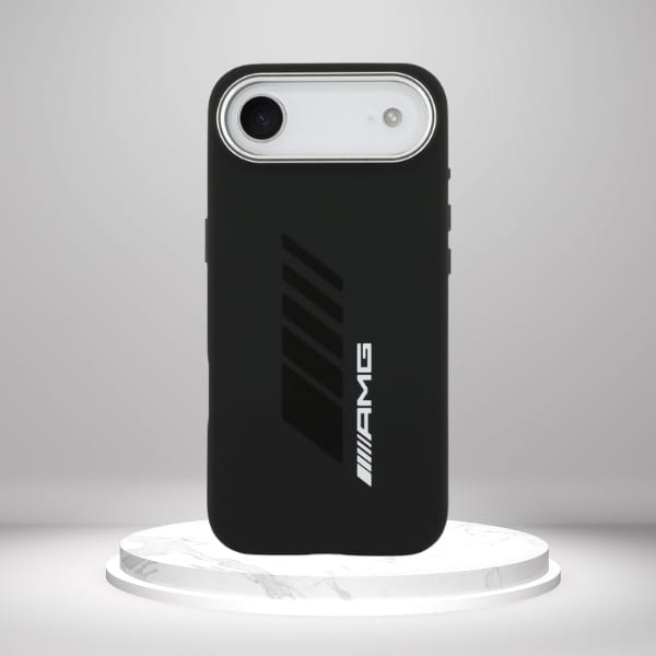 Etui AMG Silicone Oversize Rhombs        MagSafe do iPhone Air czarny