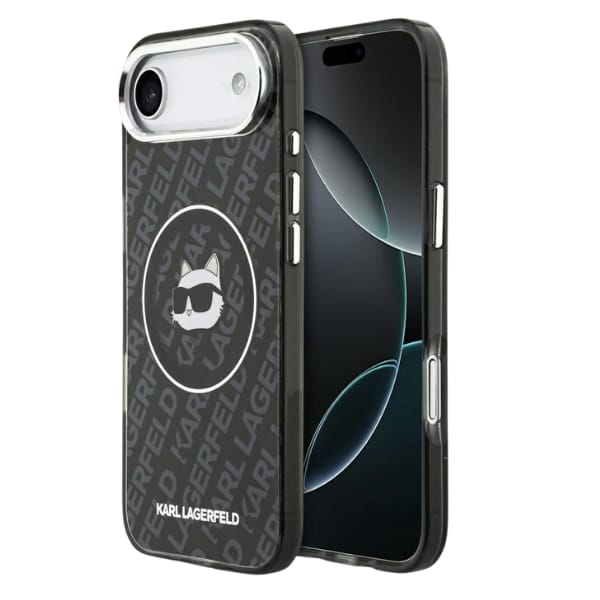 Etui Karl Lagerfeld IML Choupette Head   Logo MagSafe do iPhone Air czarny