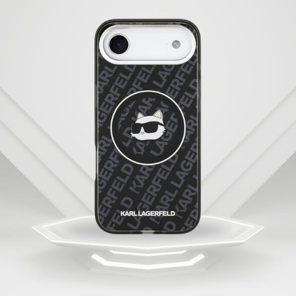 Etui Karl Lagerfeld IML Choupette Head   Logo MagSafe do iPhone Air czarny