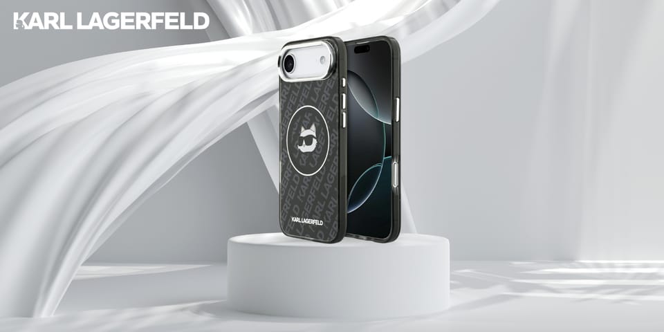 Etui Karl Lagerfeld IML Choupette Head   Logo MagSafe do iPhone Air czarny