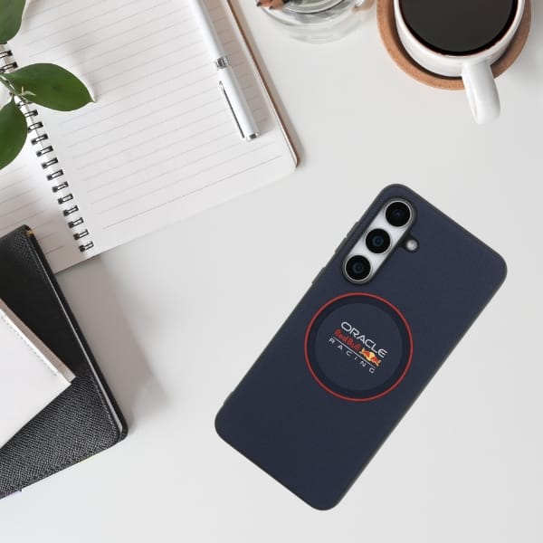 Etui Red Bull Meshed Red Ring MagSafe do Samsung Galaxy S25 FE granatowy