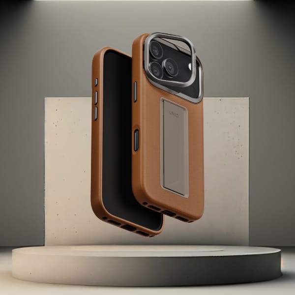 Etui UNIQ Heldro Pro do iPhone 17 Pro    Magclick Charging karmel