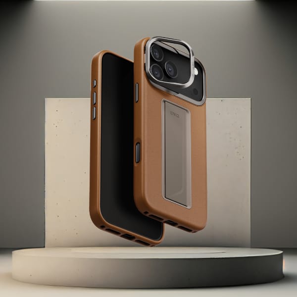 Etui UNIQ Heldro Pro do iPhone 17 Pro    Max Magclick Charging karmel