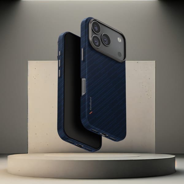 Etui UNIQ Keva EDGE do iPhone 17 Pro     Magclick Charging niebieski