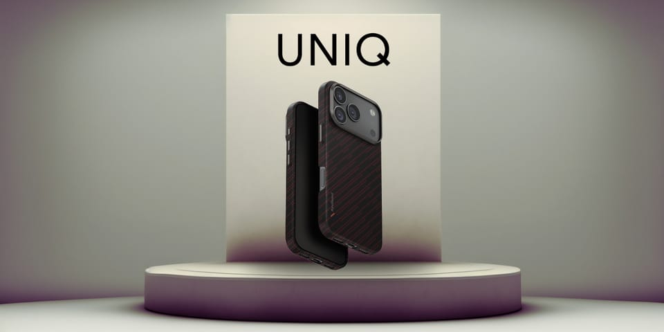 Etui UNIQ Keva EDGE do iPhone 17 Pro     Magclick Charging pomarańczowy