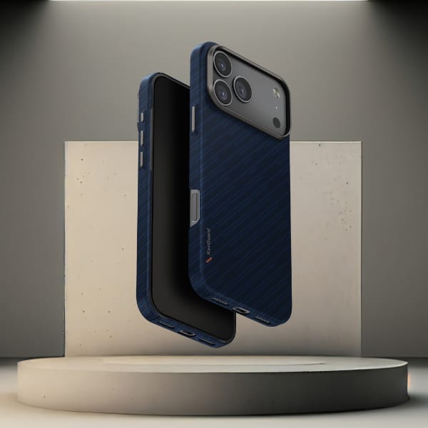 Etui UNIQ Keva EDGE do iPhone 17 Pro Max Magclick Charging niebieski