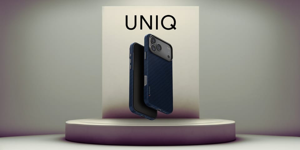 Etui UNIQ Keva EDGE do iPhone 17 Pro Max Magclick Charging niebieski