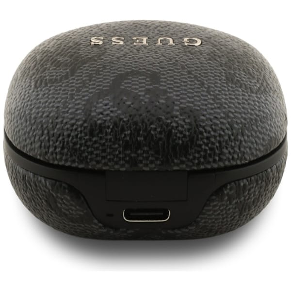 Słuchawki TWS ENC Guess 4G Classic Metal Logo czarny