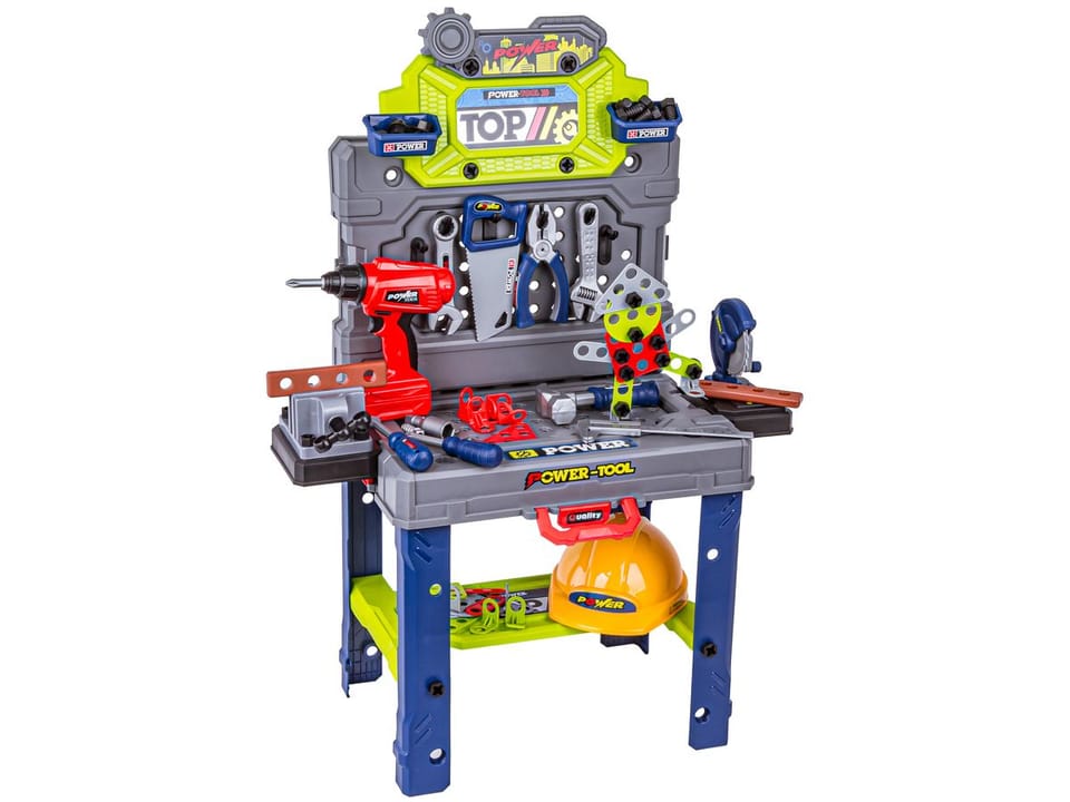 Zestaw Majsterkowicza Mechanika Warsztat Stolarski Walizka Stolik Wkrętarka Narzędzia