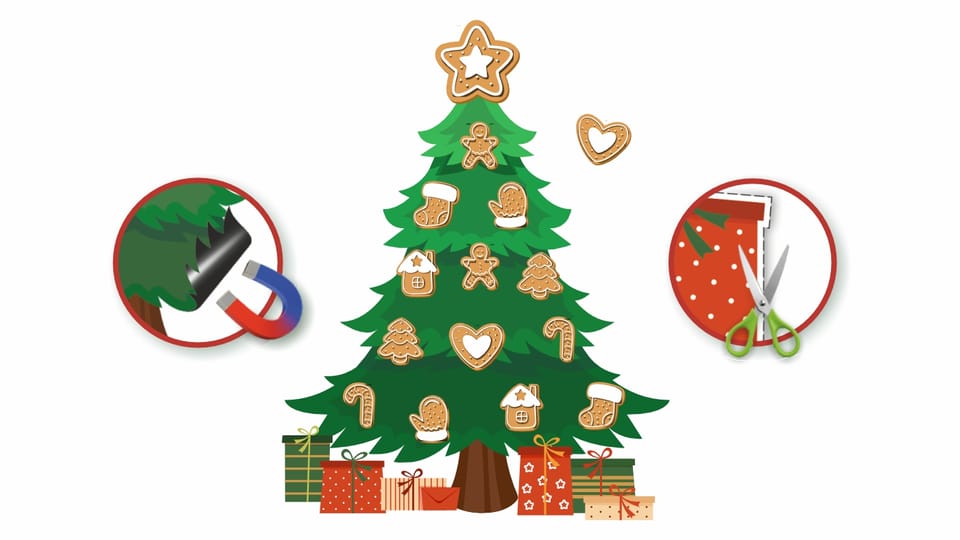 Choinka magnetyczna PIERNIKI zestaw kreatywny ZK-CHM-02 BIURFOL