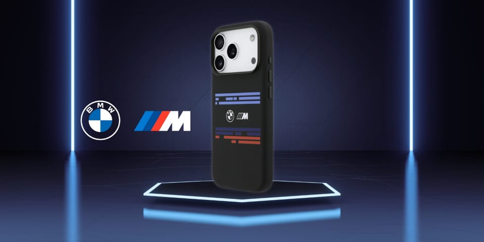 Etui BMW M Silicon Horizontal Line       MagSafe do iPhone 17 Pro czarny