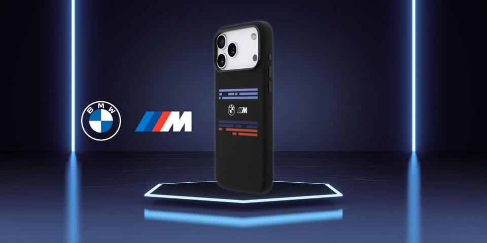 Etui BMW M Silicon Horizontal Line       MagSafe do iPhone 17 Pro Max czarny