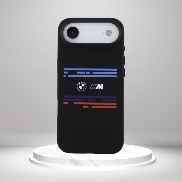Etui BMW M Silicon Horizontal Line       MagSafe do iPhone Air czarny