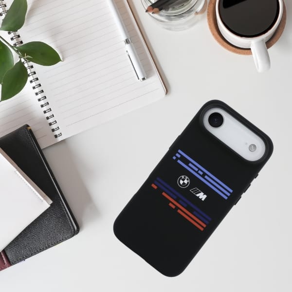 Etui BMW M Silicon Horizontal Line       MagSafe do iPhone Air czarny