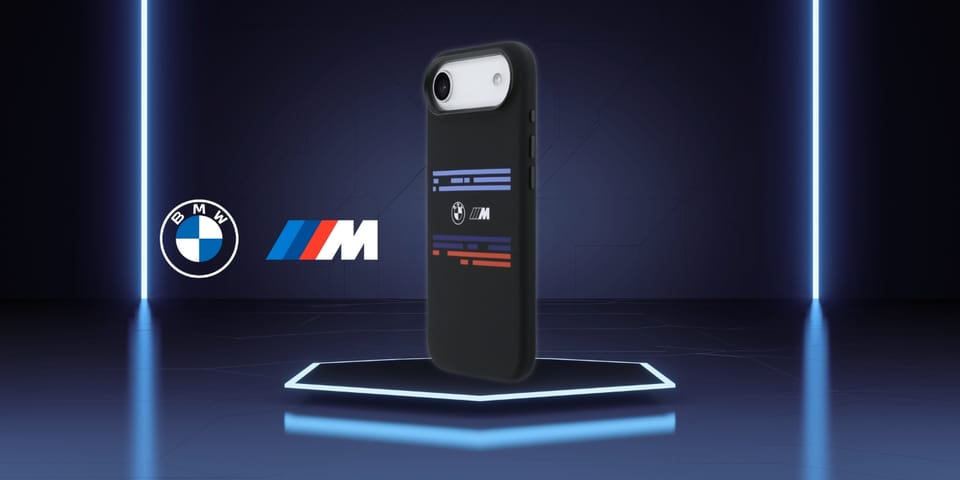 Etui BMW M Silicon Horizontal Line       MagSafe do iPhone Air czarny