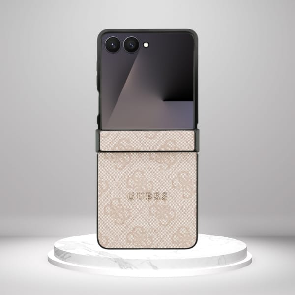 Etui Guess 4G Classic MagSafe do Samsung Galaxy Z Flip7 różowy