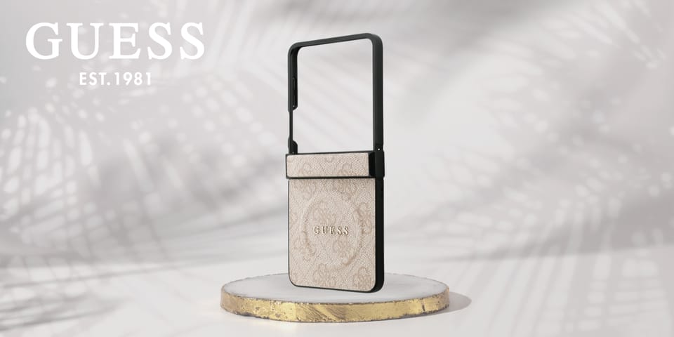 Etui Guess 4G Classic MagSafe do Samsung Galaxy Z Flip7 różowy