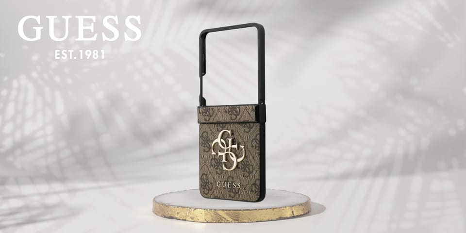 Etui Guess Big 4G Logo Classic Logo do   Samsung Galaxy Z Flip7 brązowy