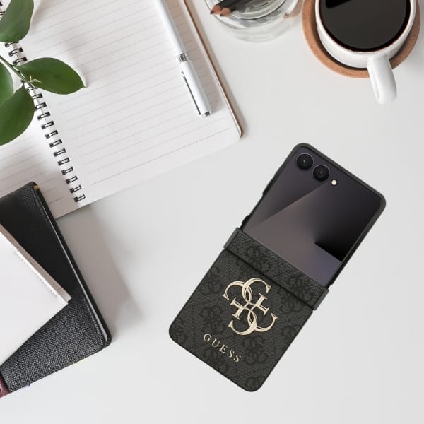 Etui Guess Big 4G Logo Classic Logo do   Samsung Galaxy Z Flip7 czarny