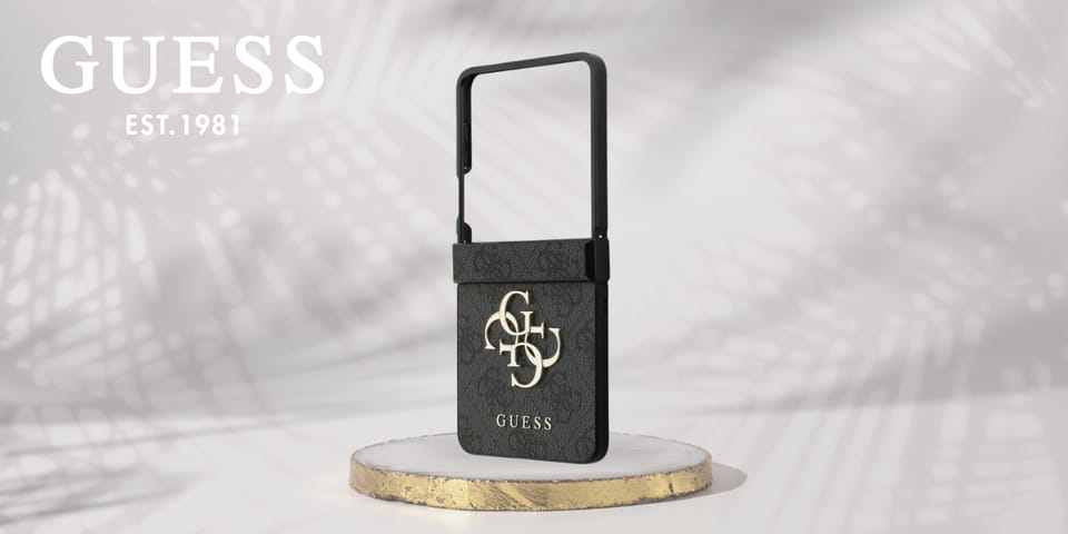 Etui Guess Big 4G Logo Classic Logo do   Samsung Galaxy Z Flip7 czarny