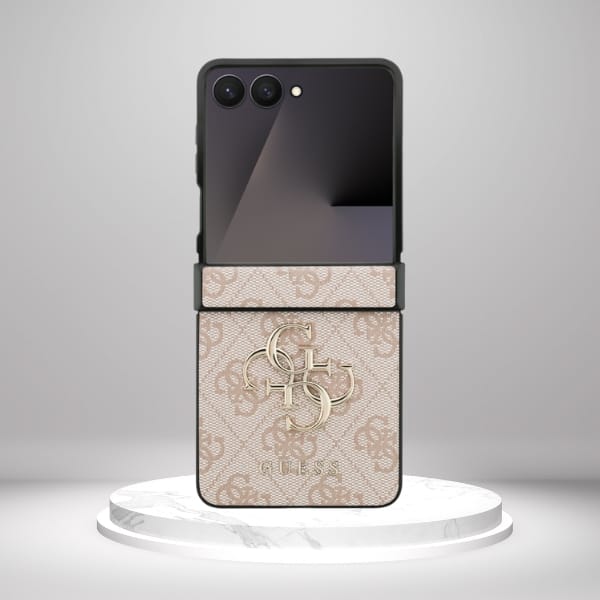 Etui Guess Big 4G Logo Classic Logo do   Samsung Galaxy Z Flip7 różowy