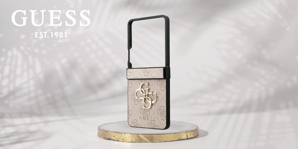 Etui Guess Big 4G Logo Classic Logo do   Samsung Galaxy Z Flip7 różowy