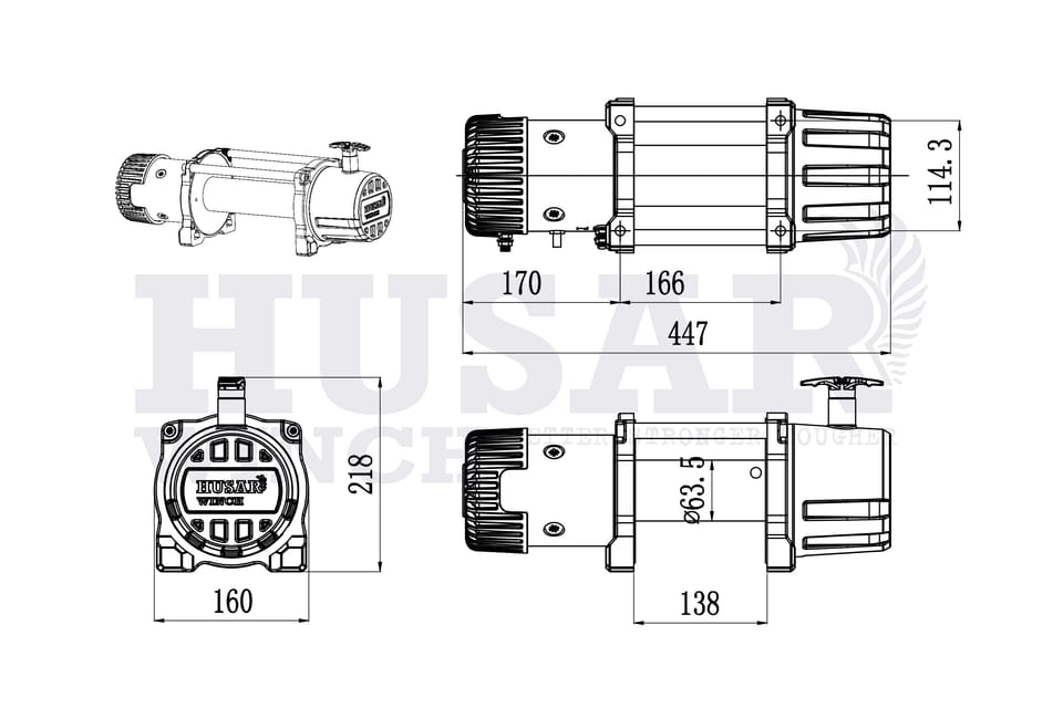 BST 10000 Lbs z liną syntetyczną