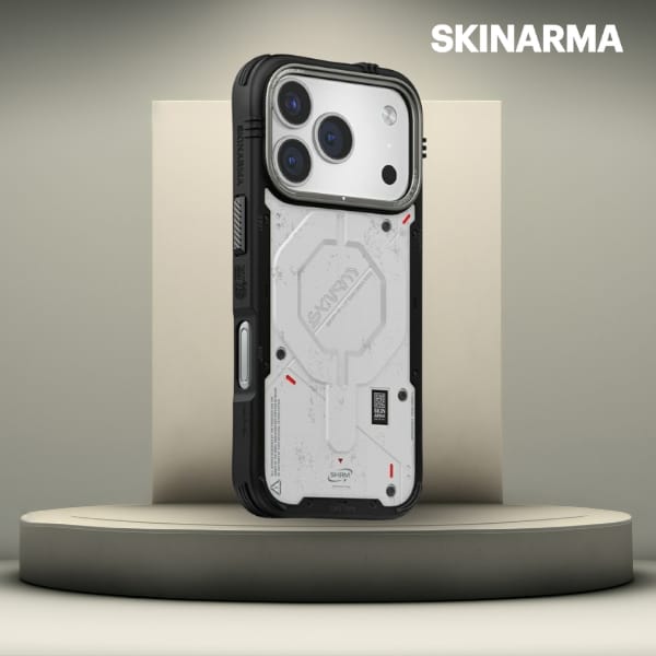 Etui Skinarma Vigor MagSafe do iPhone 17 Pro jasnoszary