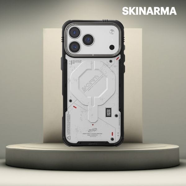 Etui Skinarma Vigor MagSafe do iPhone 17 Pro Max jasnoszary