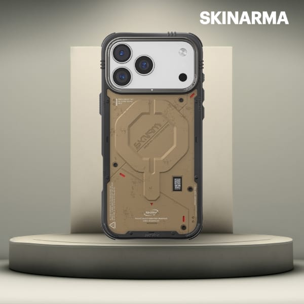 Etui Skinarma Vigor MagSafe do iPhone 17 Pro Max kamienny