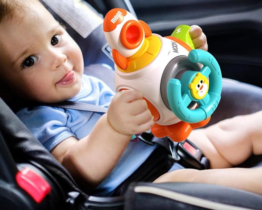 Kostka Sensoryczna Edukacyjna Interaktywna Zabawka Stacja Kosmiczna Rakieta