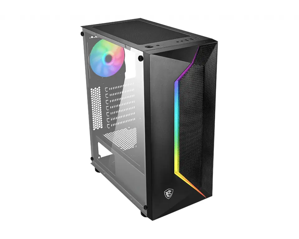 MSI MAG VAMPIRIC 100R 'V100R' Mid Tower Gaming Computer Case 'Black, 1x ...